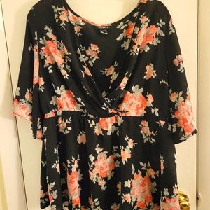 Size 2 Torrid Babydoll Top